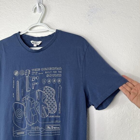 Ben Sherman "Built for the Sound" Blue Tee Men's Size L, Summer, Spring, Classic - Picture 3 of 7
